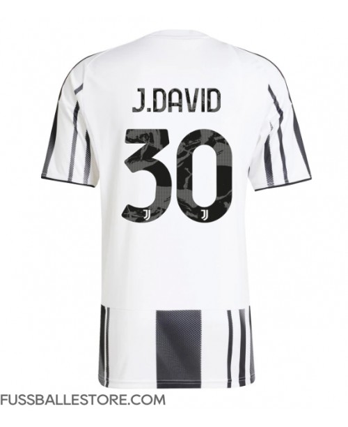 Günstige Juventus Jonathan David #30 Heimtrikot 2025-26 Kurzarm Günstige Juventus Jonathan David #30 Heimtrikot 2025-26 Kurzarm